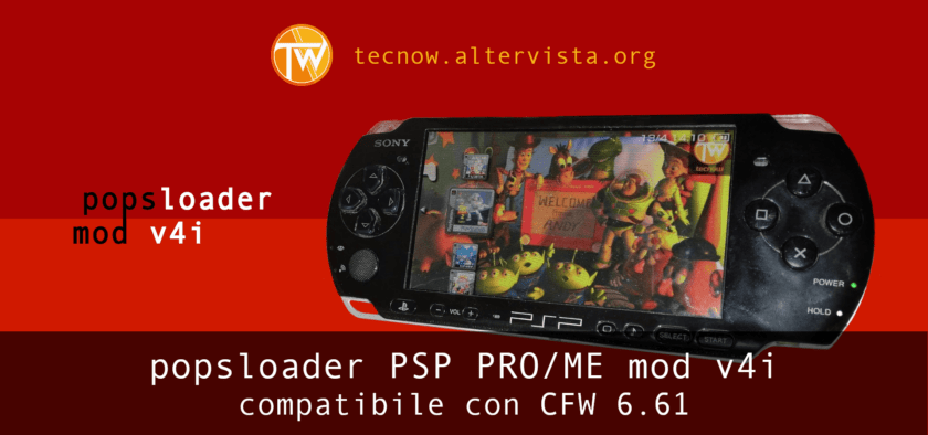 Popsloader Psp Pro Me Mod V4i Compatibile Con Cfw 6 61 Tecnow